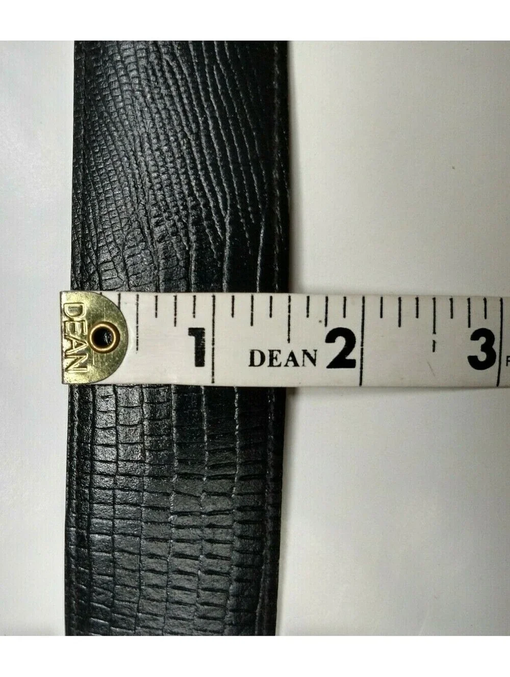 Vintage 90s Grunge Gotti Black Reptile Belt FAUX LEATHER PLEATHER Size S/M 26-28